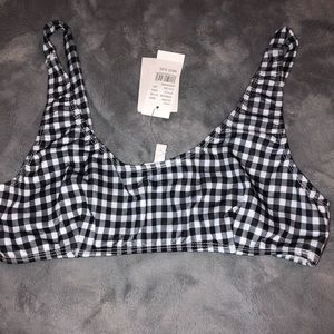 Flash sale⚡️NWT gingham Lioness swim top